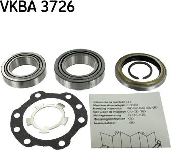 SKF VKBA 3726 - Kit de roulements de roue cwaw.fr