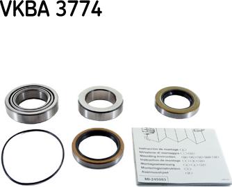 SKF VKBA 3774 - Kit de roulements de roue cwaw.fr