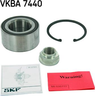 SKF VKBA 7440 - Kit de roulements de roue cwaw.fr