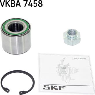 SKF VKBA 7458 - Kit de roulements de roue cwaw.fr