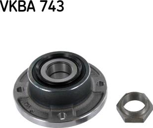 SKF VKBA 743 - Kit de roulements de roue cwaw.fr