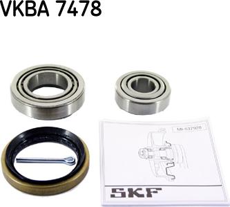 SKF VKBA 7478 - Kit de roulements de roue cwaw.fr