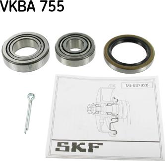 SKF VKBA 755 - Kit de roulements de roue cwaw.fr