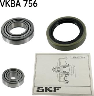 SKF VKBA 756 - Kit de roulements de roue cwaw.fr