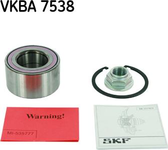 SKF VKBA 7538 - Kit de roulements de roue cwaw.fr