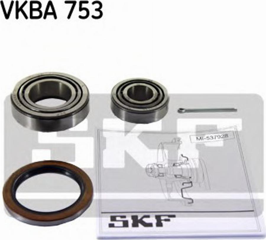 SKF VKBA 753 - Courroie trapézoïdale à nervures cwaw.fr