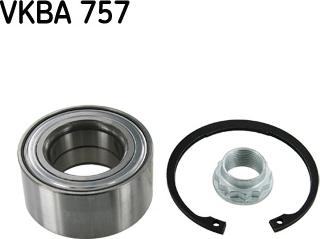 SKF VKBA 757 - Kit de roulements de roue cwaw.fr