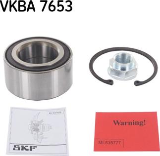 SKF VKBA 7653 - Kit de roulements de roue cwaw.fr