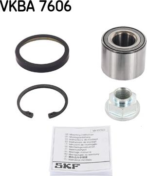 SKF VKBA 7606 - Kit de roulements de roue cwaw.fr