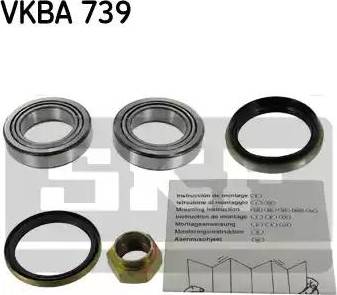 SKF VKBA 739 - Kit de roulements de roue cwaw.fr