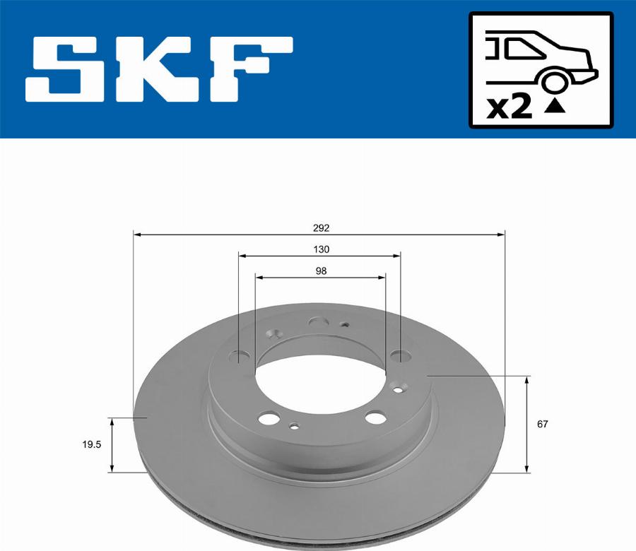 SKF VKBD 90925 V2 - Disque de frein cwaw.fr