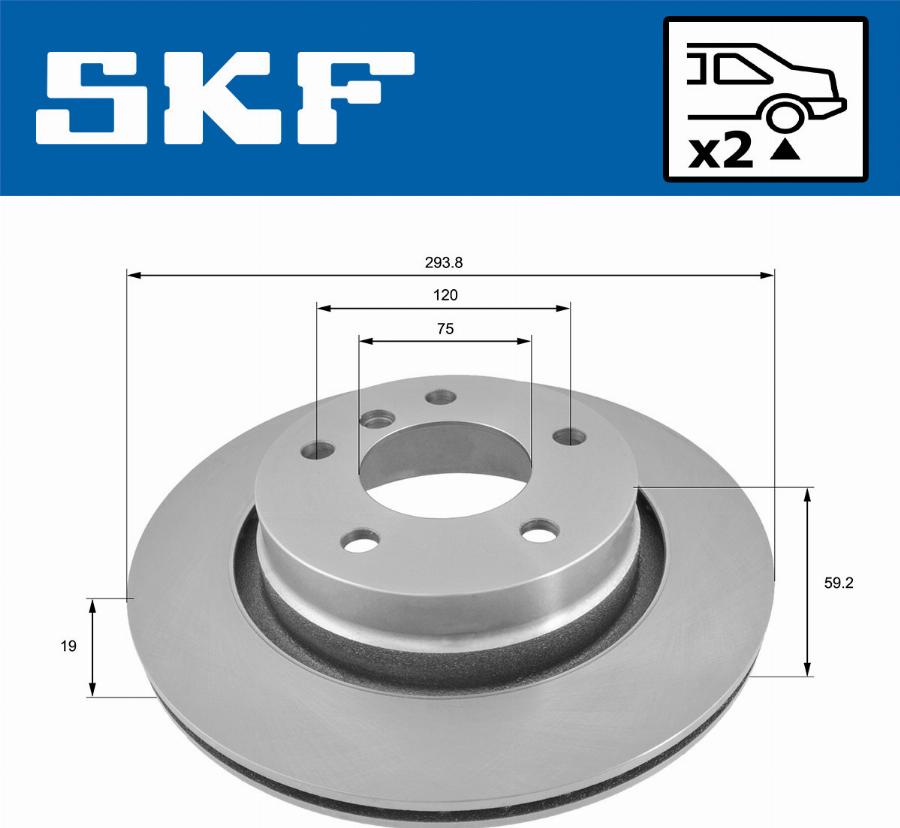 SKF VKBD 90447 V2 - Disque de frein cwaw.fr