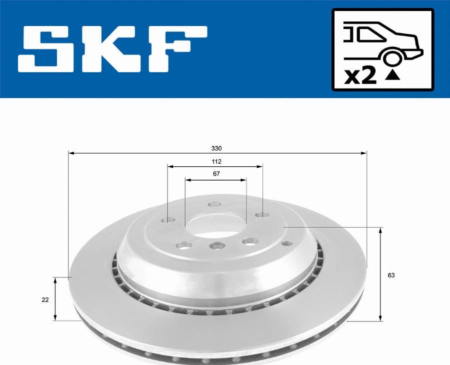 SKF VKBD 90599 V2 - Disque de frein cwaw.fr