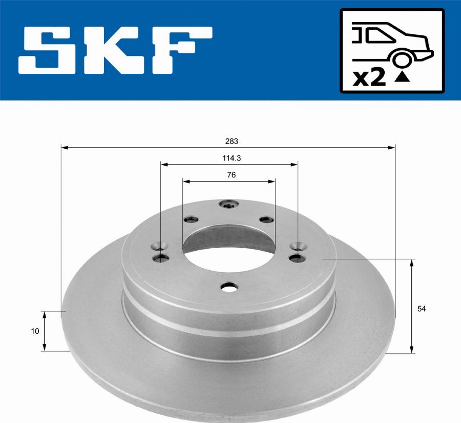 SKF VKBD 90507 S2 - Disque de frein cwaw.fr