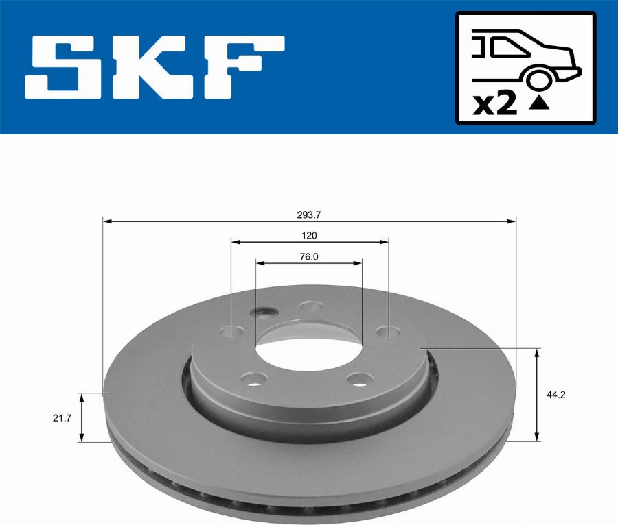 SKF VKBD 90042 V2 - Disque de frein cwaw.fr