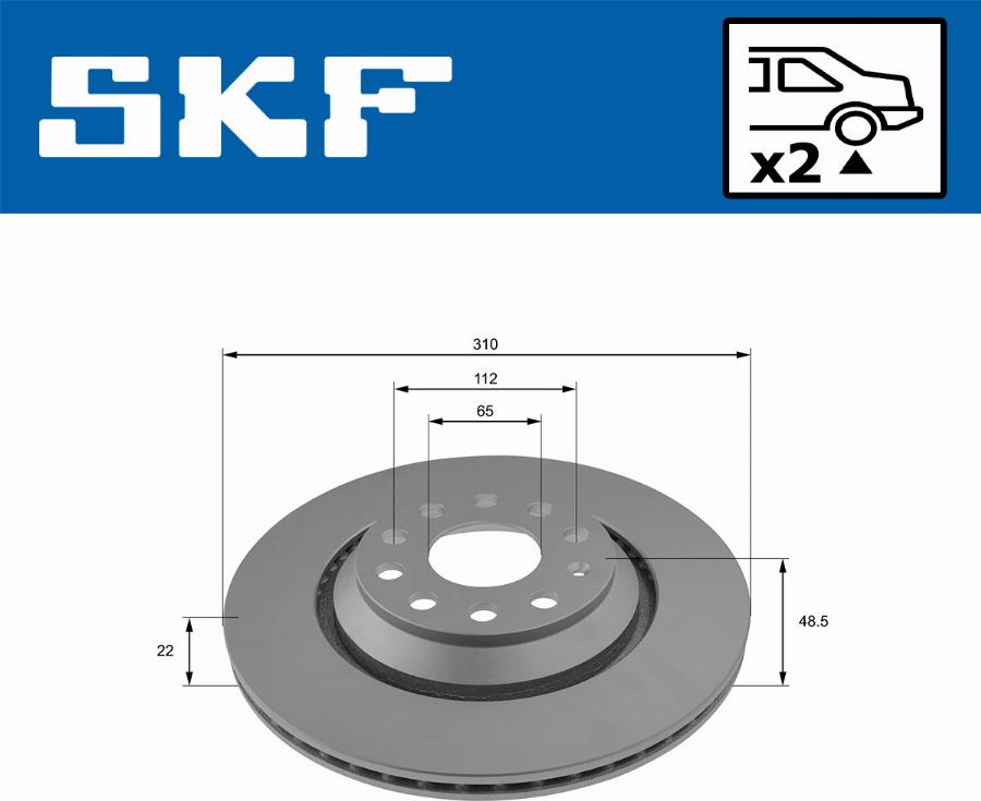 SKF VKBD 90161 V2 - Disque de frein cwaw.fr