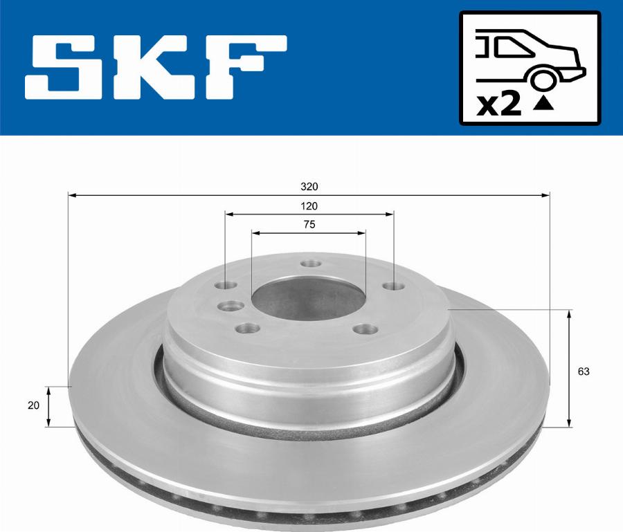 SKF VKBD 90180 V2 - Disque de frein cwaw.fr