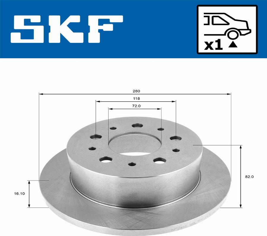 SKF VKBD 90131 S1 - Disque de frein cwaw.fr