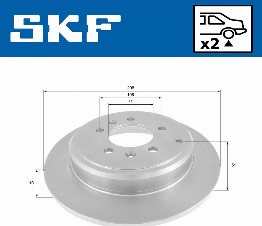 SKF VKBD 90866 S2 - Disque de frein cwaw.fr