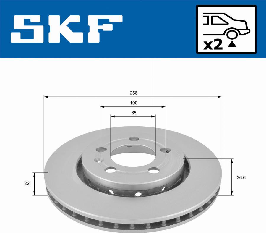 SKF VKBD 90394 V2 - Disque de frein cwaw.fr