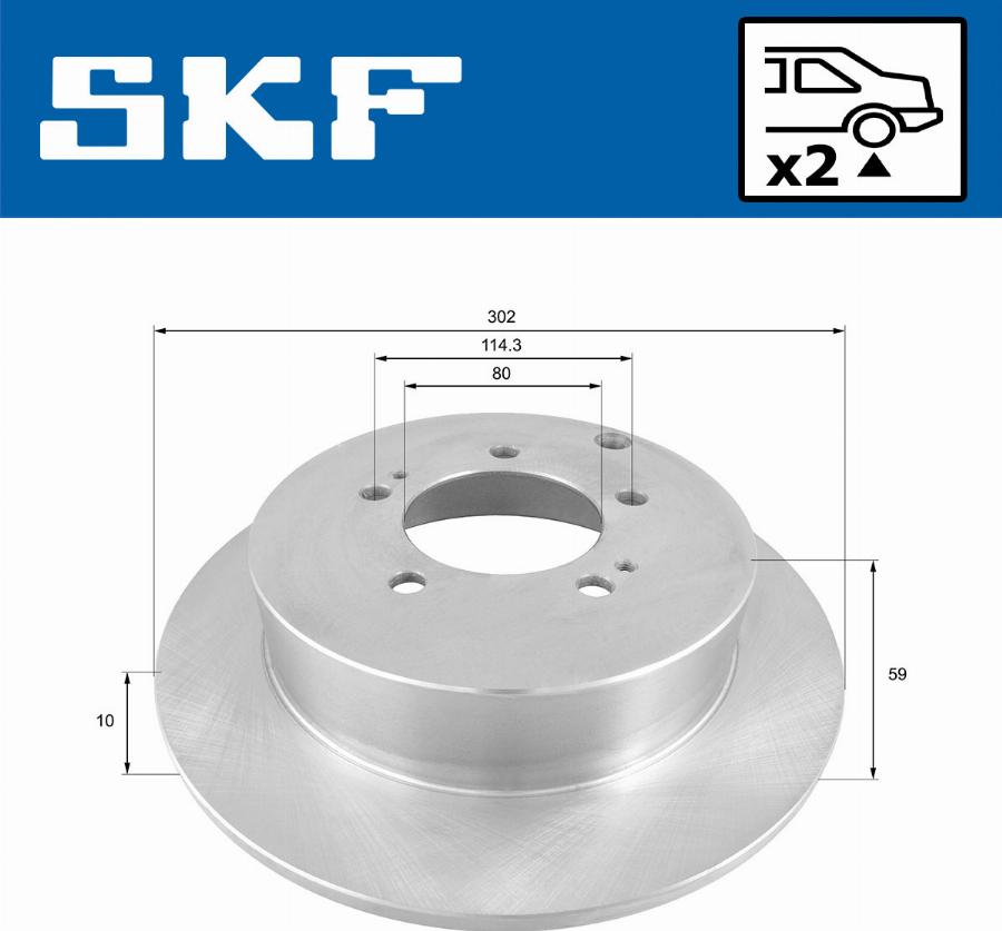 SKF VKBD 90373 S2 - Disque de frein cwaw.fr