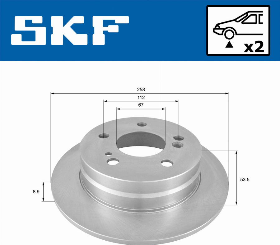 SKF VKBD 90230 S2 - Disque de frein cwaw.fr