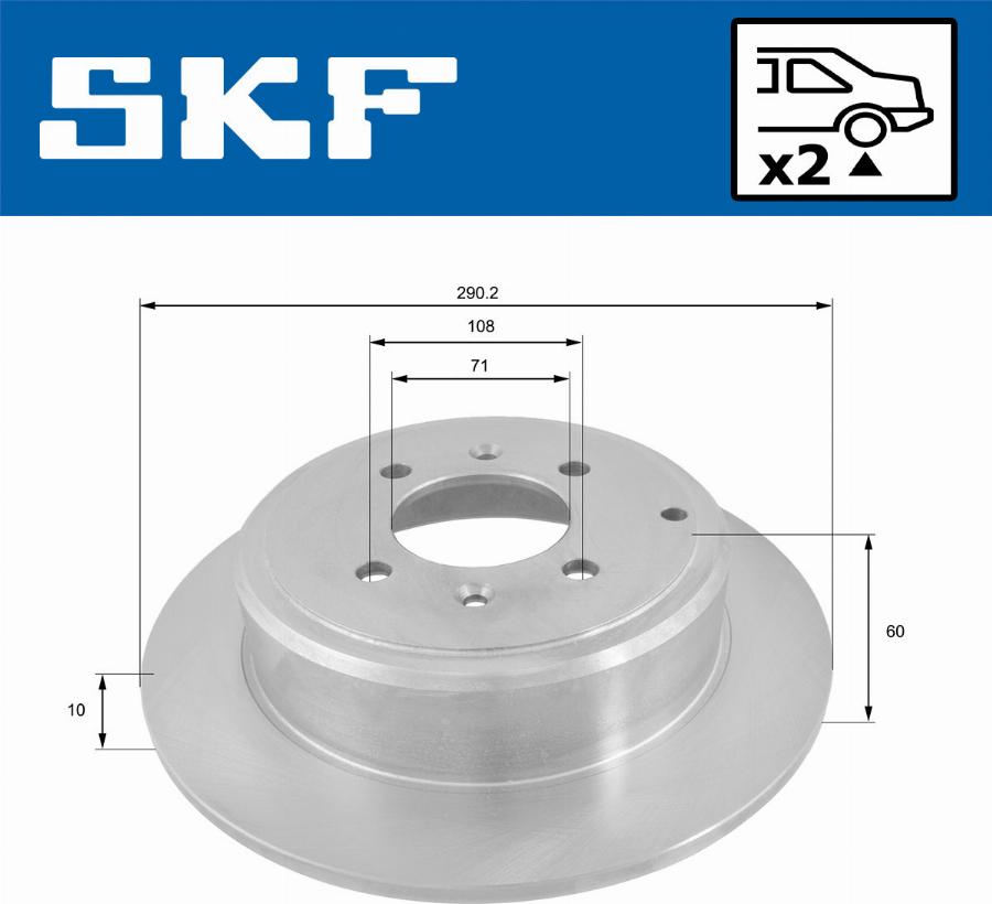 SKF VKBD 90238 S2 - Disque de frein cwaw.fr