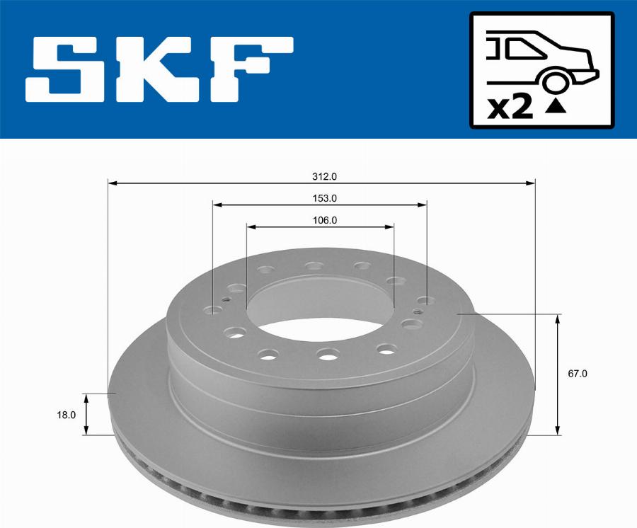 SKF VKBD 90272 V2 - Disque de frein cwaw.fr