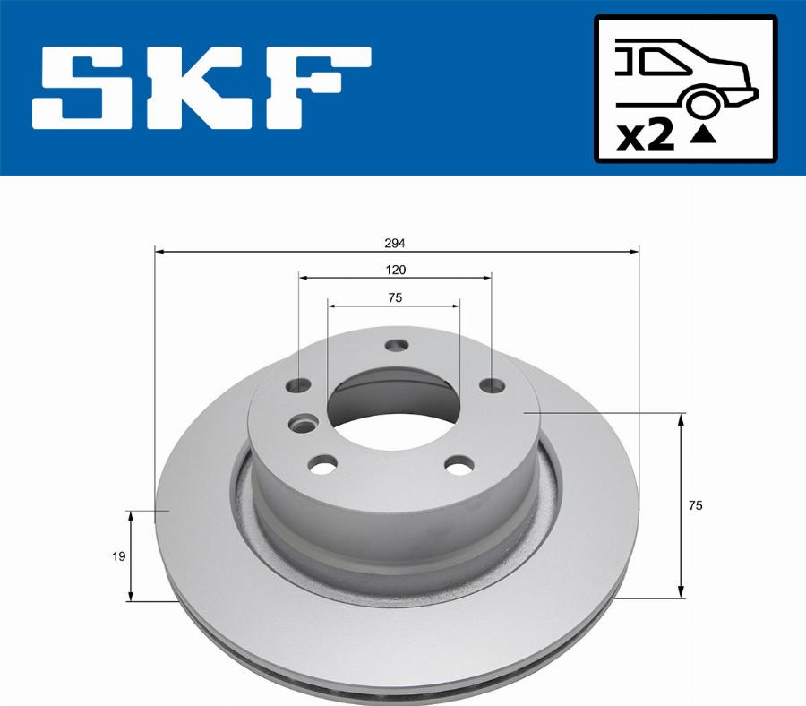 SKF VKBD 90780 V2 - Disque de frein cwaw.fr