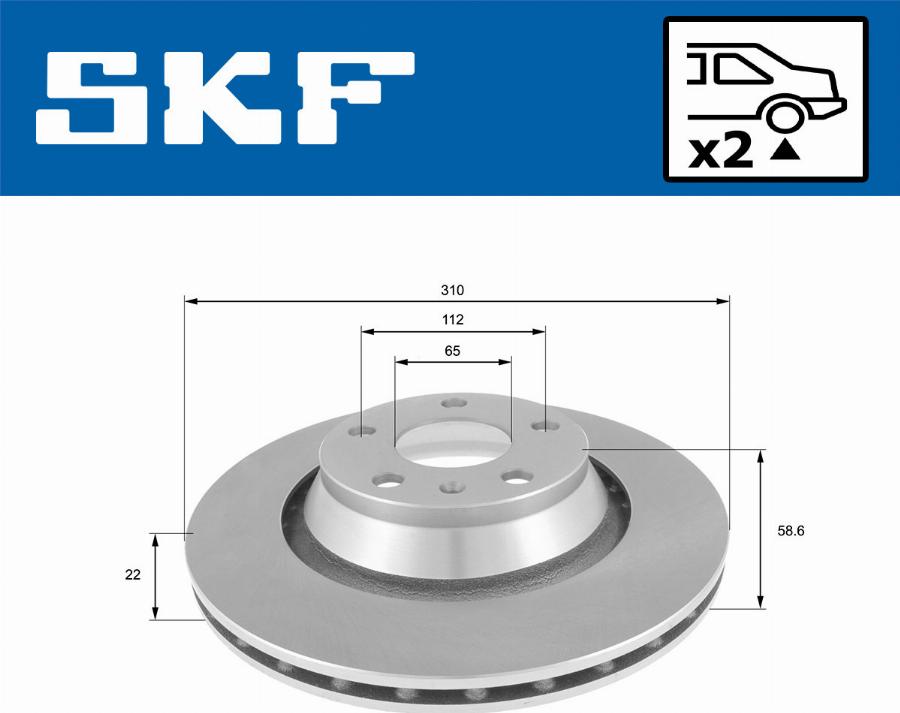 SKF VKBD 90782 V2 - Disque de frein cwaw.fr