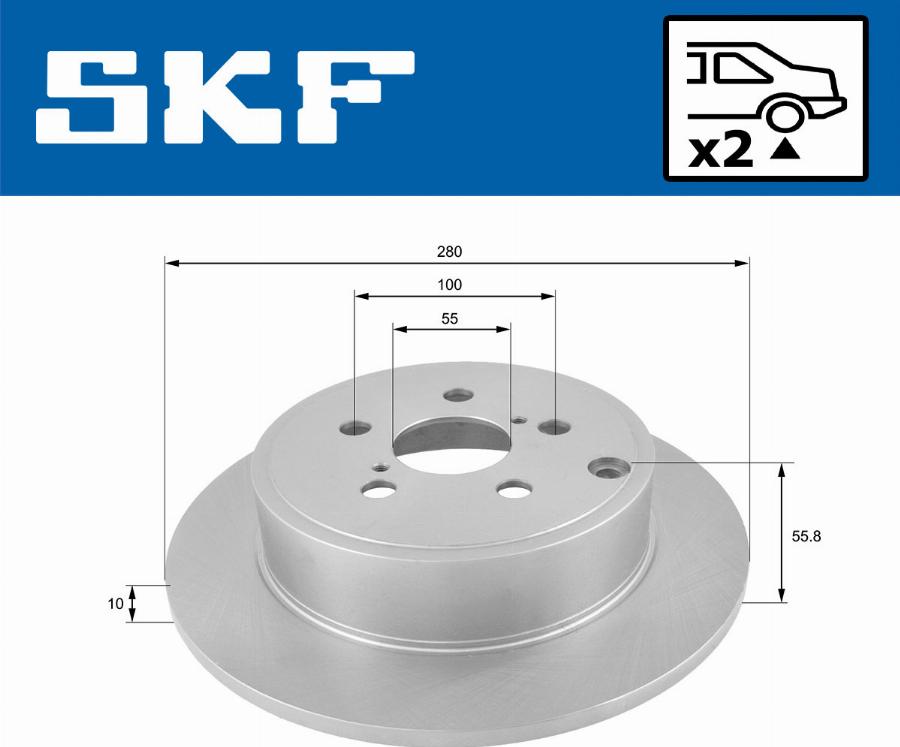 SKF VKBD 90730 S2 - Disque de frein cwaw.fr