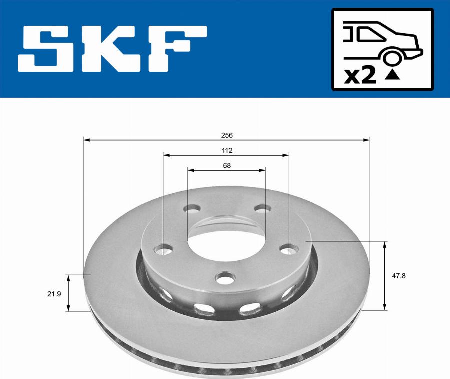 SKF VKBD 90775 V2 - Disque de frein cwaw.fr