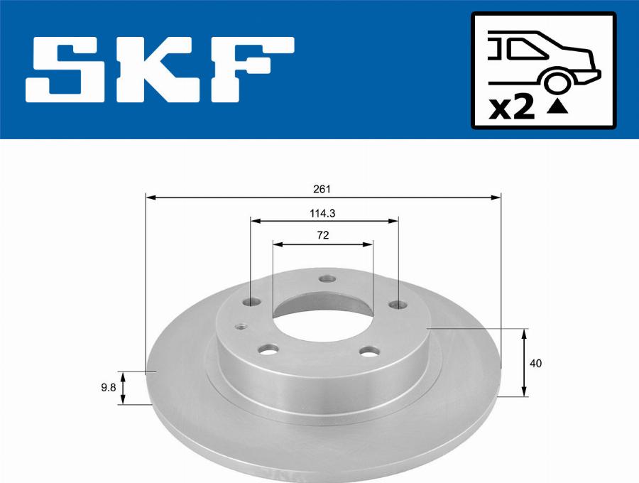 SKF VKBD 90770 S2 - Disque de frein cwaw.fr