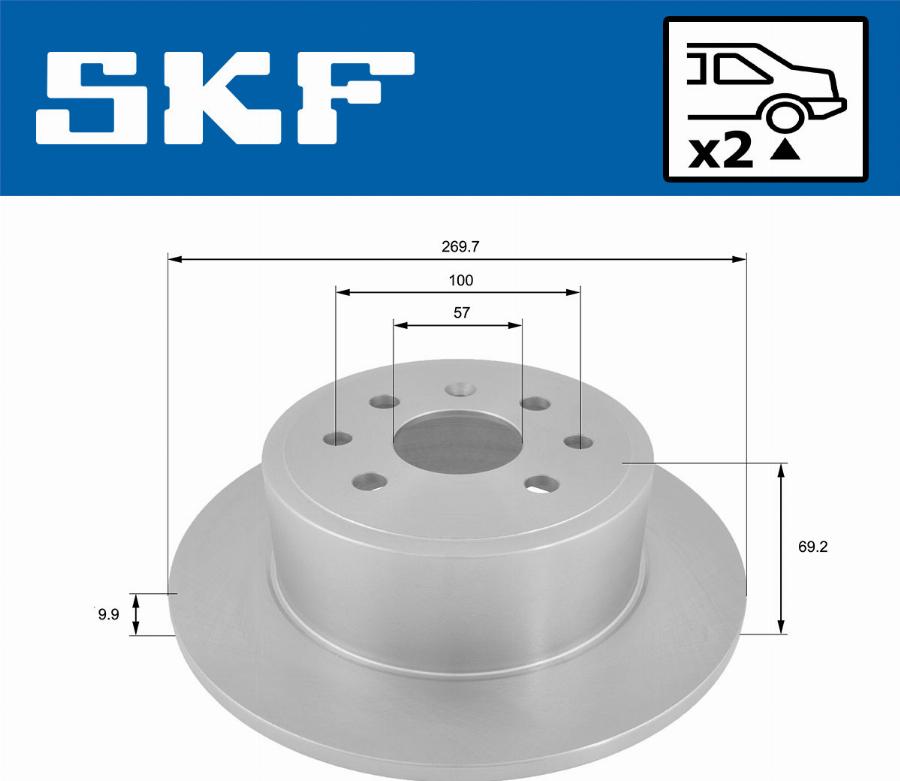 SKF VKBD 91020 S2 - Disque de frein cwaw.fr