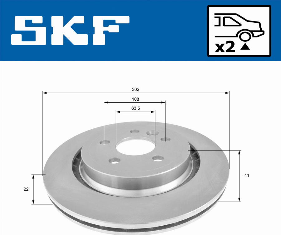 SKF VKBD 91075 V2 - Disque de frein cwaw.fr