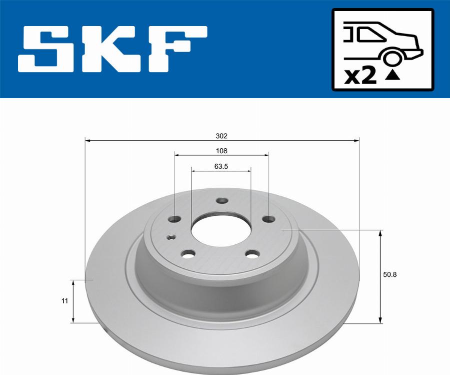 SKF VKBD 91101 S2 - Disque de frein cwaw.fr