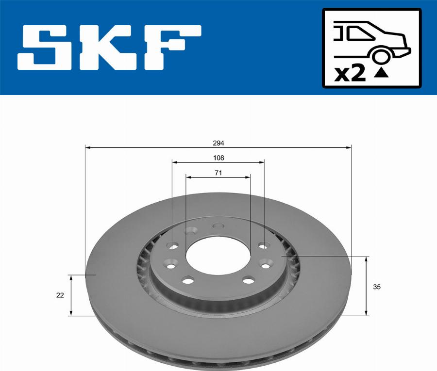 SKF VKBD 91305 V2 - Disque de frein cwaw.fr