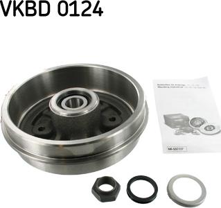 SKF VKBD 0124 - Tambour de frein cwaw.fr