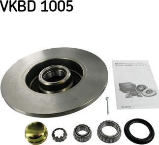 SKF VKBD 1005 - Disque de frein cwaw.fr