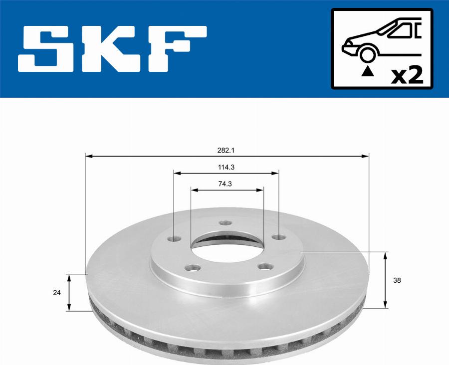 SKF VKBD 80906 V2 - Disque de frein cwaw.fr