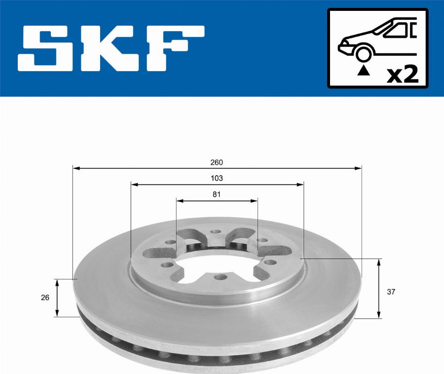 SKF VKBD 80910 V2 - Disque de frein cwaw.fr