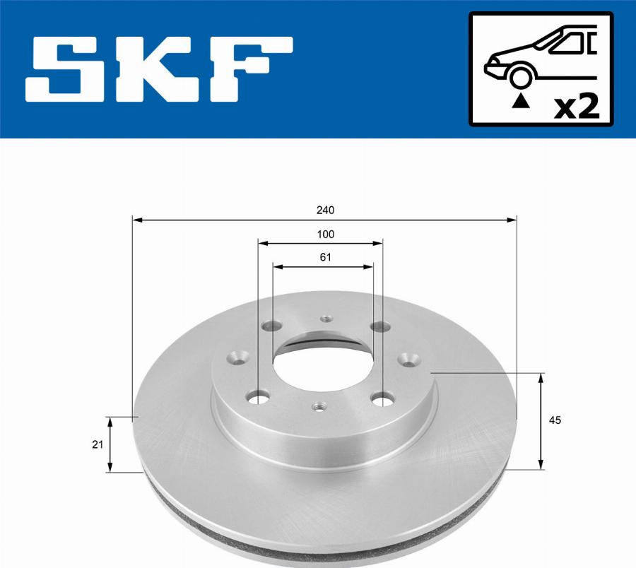 SKF VKBD 80939 V2 - Disque de frein cwaw.fr