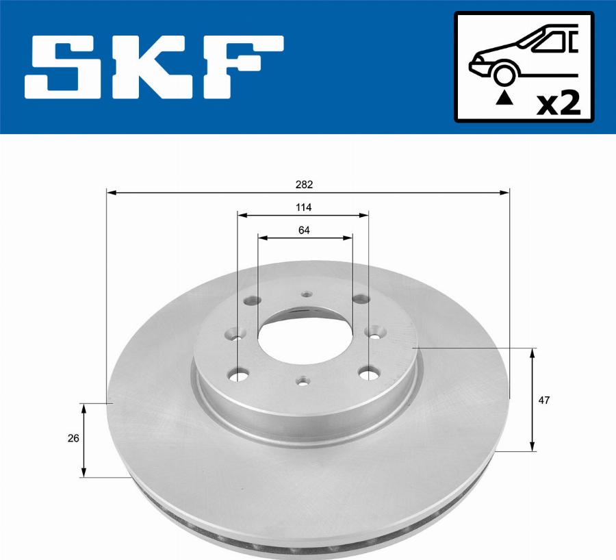 SKF VKBD 80932 V2 - Disque de frein cwaw.fr