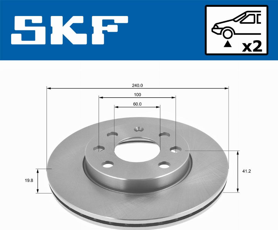 SKF VKBD 80464 V2 - Disque de frein cwaw.fr