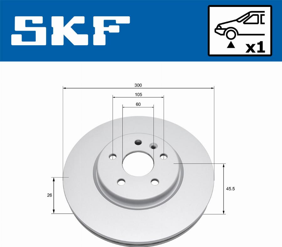 SKF VKBD 80409 V1 - Disque de frein cwaw.fr