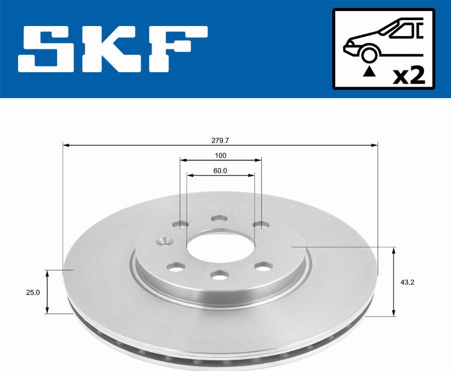 SKF VKBD 80404 V2 - Disque de frein cwaw.fr