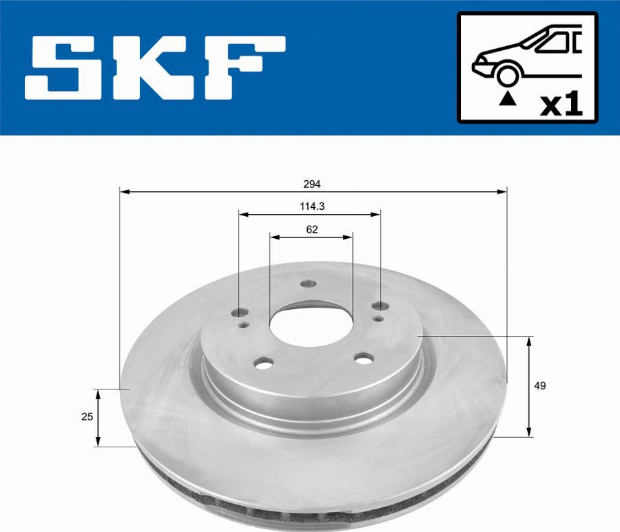 SKF VKBD 80414 V1 - Disque de frein cwaw.fr