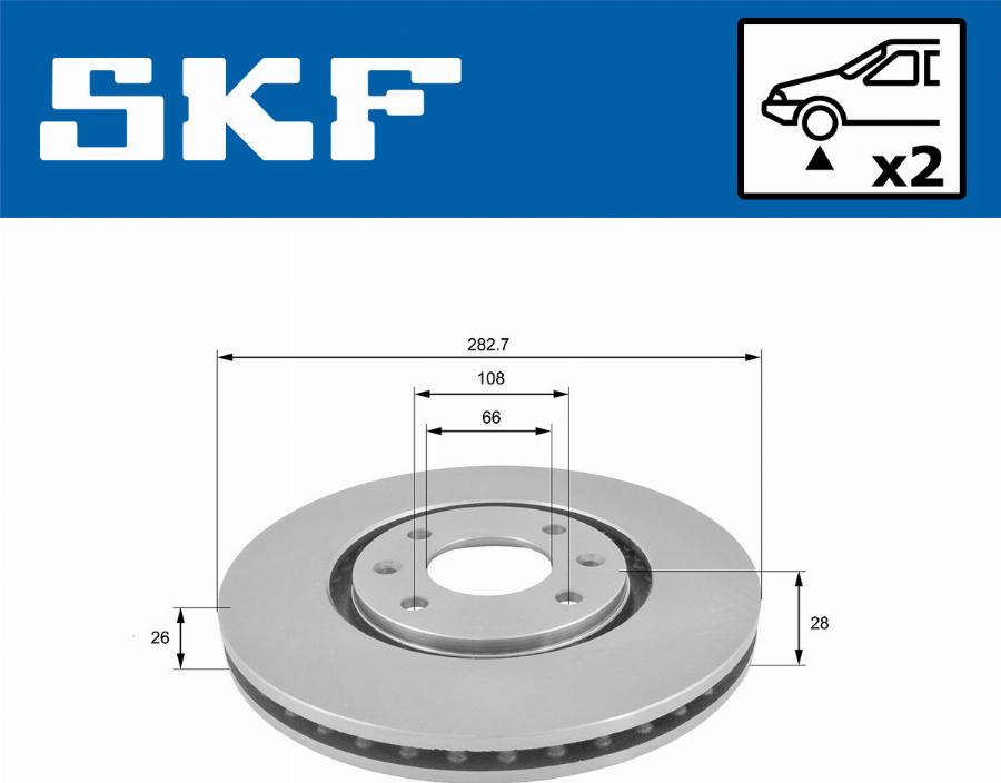 SKF VKBD 80412 V2 - Disque de frein cwaw.fr