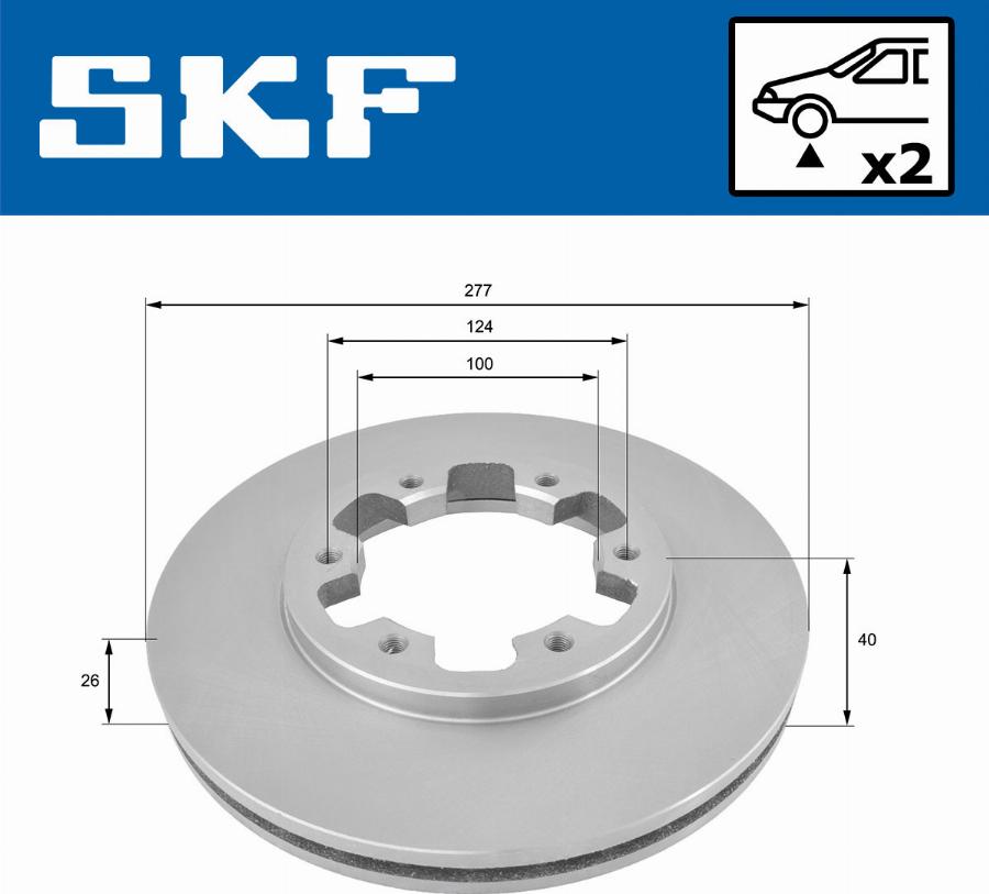 SKF VKBD 80481 V2 - Disque de frein cwaw.fr