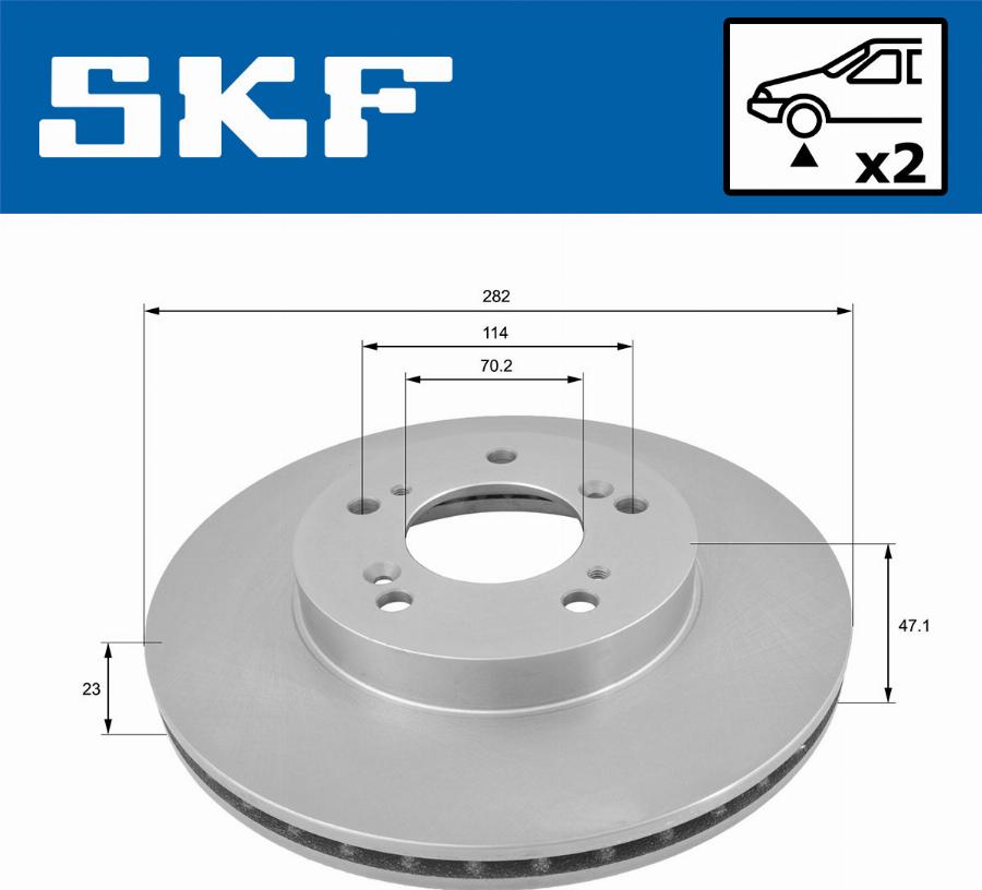 SKF VKBD 80429 V2 - Disque de frein cwaw.fr